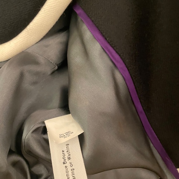 JCrew Lexington Women’s Blazer Black White Trim 100% Wool - Size 6 - Picture 7 of 9